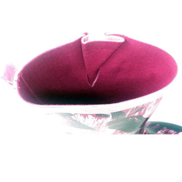 Women's Rainboots, Mid Calf Rubber Rain Boots, RB-3152, Pink, Size 10 - Picture 6 of 6